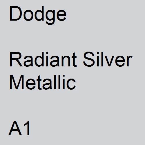 Dodge, Radiant Silver Metallic, A1.